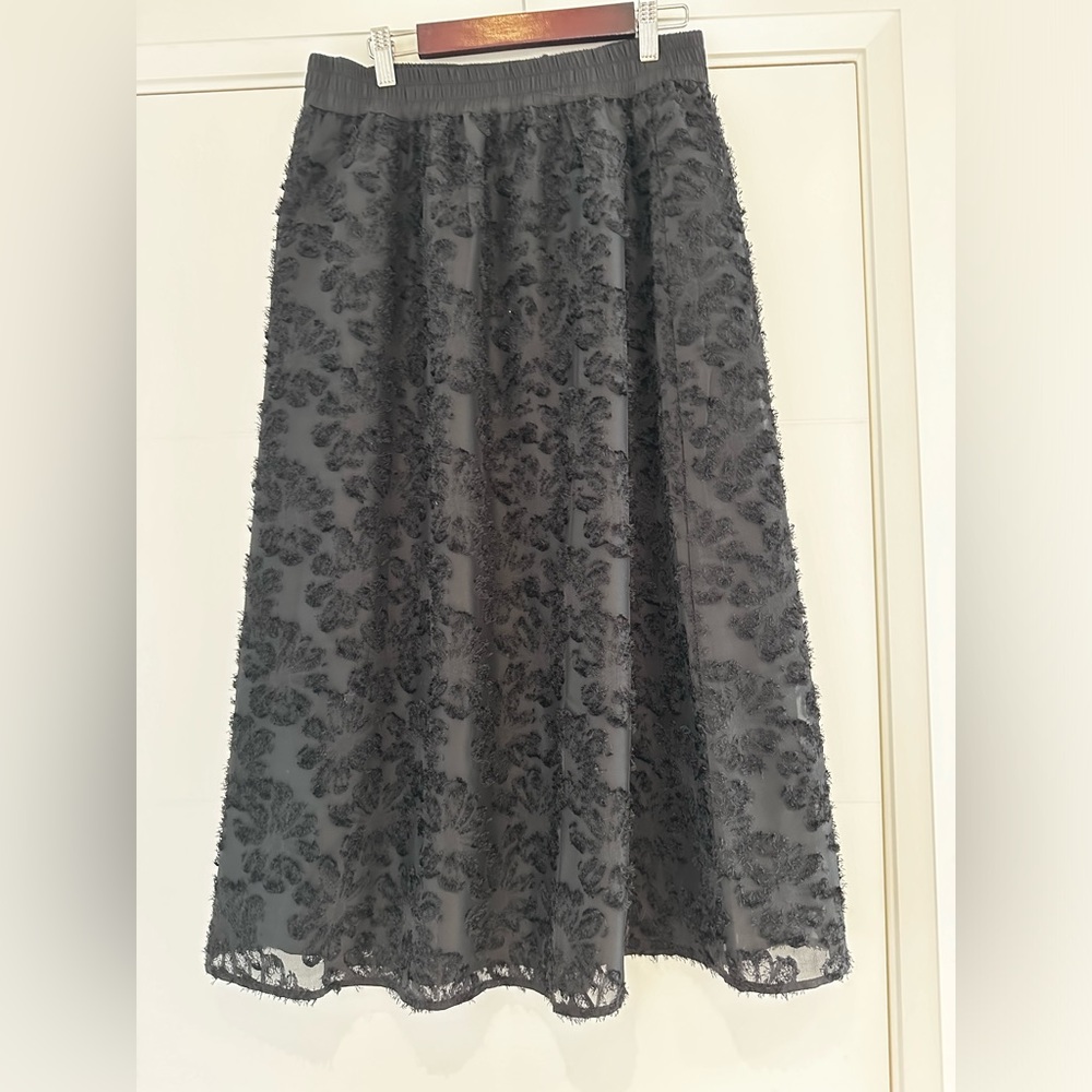 Textured Midi Skirt
